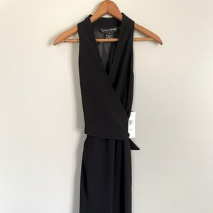 Jones New York new with tags black wrap dress size 6